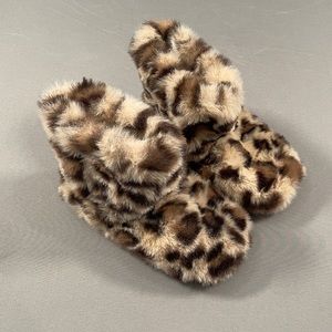 Leopard Slippers NWOT